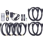 InLine KVM Switch, 4-fach, HDMI, 8K@60Hz, USB 3.2, mit IR & RS-232