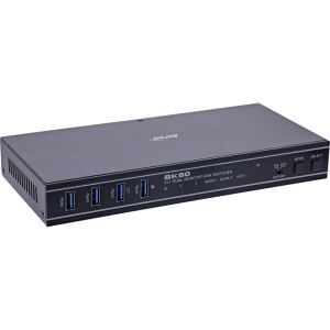 InLine KVM Switch, 2-fach, HDMI, Dual Monitor, 8K60Hz, USB Hub, schwarz