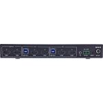 InLine KVM Switch, 2-fach, HDMI, Dual Monitor, 8K60Hz, USB Hub, schwarz