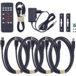 InLine KVM Switch, 4-fach, HDMI, 4K60Hz, Multiviewer, USB Hub, schwarz