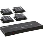 InLine Video Splitter/Extender, 1x4, Cat.6, HDMI 4K/30Hz, Kit, mit Empfängern