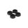InLine Gummi-Füße, für PC Gehäuse, 4er Pack, schwarz