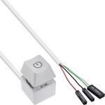 InLine Computer Power-Switch Remote Kabel, weiß, 2 m