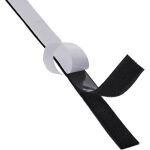InLine Klettband, selbstklebend, Haken-/Flauschband, 25mm x 25m, schwarz