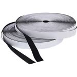 InLine Klettband, selbstklebend, Haken-/Flauschband, 25mm x 25m, schwarz