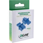 InLine Staubschutzkappen für RJ45 Buchsen, blau, 10 Stück