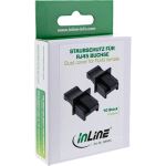 InLine Staubschutzkappen für RJ45 Buchsen, schwarz, 10 Stück