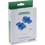 InLine Staubschutzkappen für RJ45 Buchsen, blau, 100 Stück