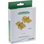 InLine Staubschutzkappen für RJ45 Buchsen, gelb, 100 Stück