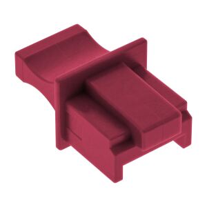 InLine Staubschutzkappen für RJ45 Buchsen, dunkelrot, 10 Stück