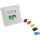 InLine Staubschutzkappen für RJ45 Buchsen, dunkelrot, 10 Stück