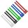 InLine Kabelbinder 12x240mm, Klett-Verschluss, 10er, 5 versch. Farben