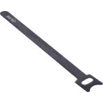 InLine Kabelbinder 180x12mm, Klett-Verschluss, 10er, schwarz