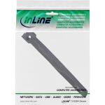 InLine Kabelbinder 180x12mm, Klett-Verschluss, 10er, schwarz