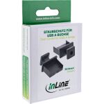 InLine Staubschutz, für USB-A Buchse, schwarz, 50er Pack