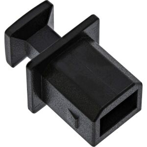 InLine Staubschutz für USB-B Buchse, 50 Stück, schwarz