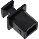 InLine Staubschutz für USB-B Buchse, 50 Stück, schwarz