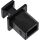 InLine Staubschutz für USB-B Buchse, 50 Stück, schwarz
