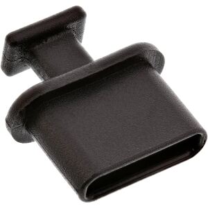 InLine Staubschutz, für USB-C Buchse, schwarz 50er Pack