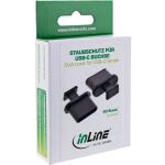 InLine Staubschutz, für USB-C Buchse, schwarz 50er Pack