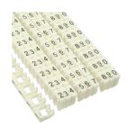 InLine Kabelmarkierer 4mm, Nr.0-9, weiß, 100er Pack