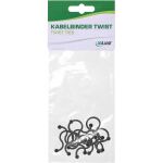 InLine Kabelbinder Twist 18-22mm, schwarz, 10 Stück