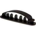 InLine Kabelmanager mit Klebesockel, 10er Pack, schwarz, 8,5 cm