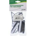 InLine Kabelmanager mit Klebesockel, 10er Pack, schwarz, 8,5 cm