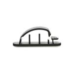 InLine Kabelmanager mit Klebesockel, 10er Pack, schwarz, 5,4 cm