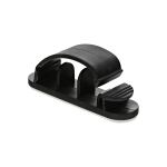 InLine Kabelmanager mit Klebesockel, 10er Pack, schwarz, 5,4 cm