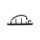 InLine Kabelmanager mit Klebesockel, 10er Pack, schwarz, 5,4 cm