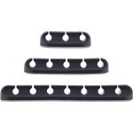 InLine Kabelmanager-Set, 3-, 5-, 7-fach, selbstklebend, schwarz