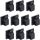 10er Pack InLine Kabelmanager Klebesockel M, Nylon, 3M-Klebepad, schwarz