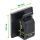 10er Pack InLine Kabelmanager Klebesockel M, Nylon, 3M-Klebepad, schwarz