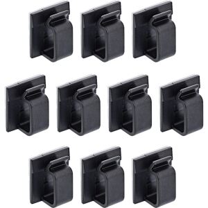 10er Pack InLine Kabelmanager Klebesockel XL, Nylon, 3M-Klebepad, schwarz