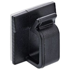 100er Pack InLine Kabelmanager Klebesockel M, Nylon, 3M-Klebepad, schwarz