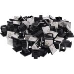 100er Pack InLine Kabelmanager Klebesockel M, Nylon, 3M-Klebepad, schwarz