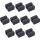 10er Pack InLine Kabelclip, 1-fach, selbstklebend, schwarz