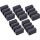 5er Pack InLine Kabelclip, 3-fach, selbstklebend, schwarz