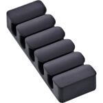 5er Pack InLine Kabelclip, 5-fach, selbstklebend, schwarz