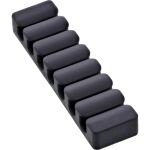 5er Pack InLine Kabelclip, 7-fach, selbstklebend, schwarz