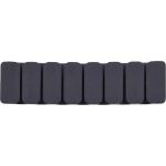 5er Pack InLine Kabelclip, 7-fach, selbstklebend, schwarz
