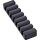 5er Pack InLine Kabelclip, 7-fach, selbstklebend, schwarz