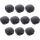 10er Pack InLine Click Kabelmanager 1-Line, schwarz
