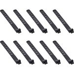 10er Pack InLine Kabelbinder Silikon, wiederverschließbar, 97x10mm, schwarz