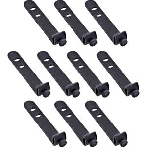 10er Pack InLine Kabelbinder Silikon, wiederverschließbar, 65x10mm, schwarz
