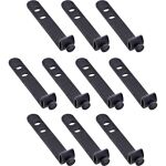 10er Pack InLine Kabelbinder Silikon, wiederverschließbar, 65x10mm, schwarz