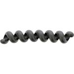 5er Pack InLine Kabelspirale, Kabelmanager 1-fach, 100x16mm, schwarz