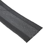 InLine Kabelschlauch, Gewebeschlauch mit Klettverschluss, 1m x 25mm schwarz