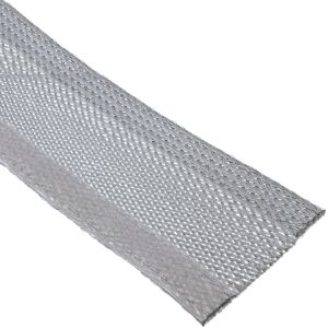 InLine Kabelschlauch, Gewebeschlauch mit Klettverschluss, 1m x 25mm grau